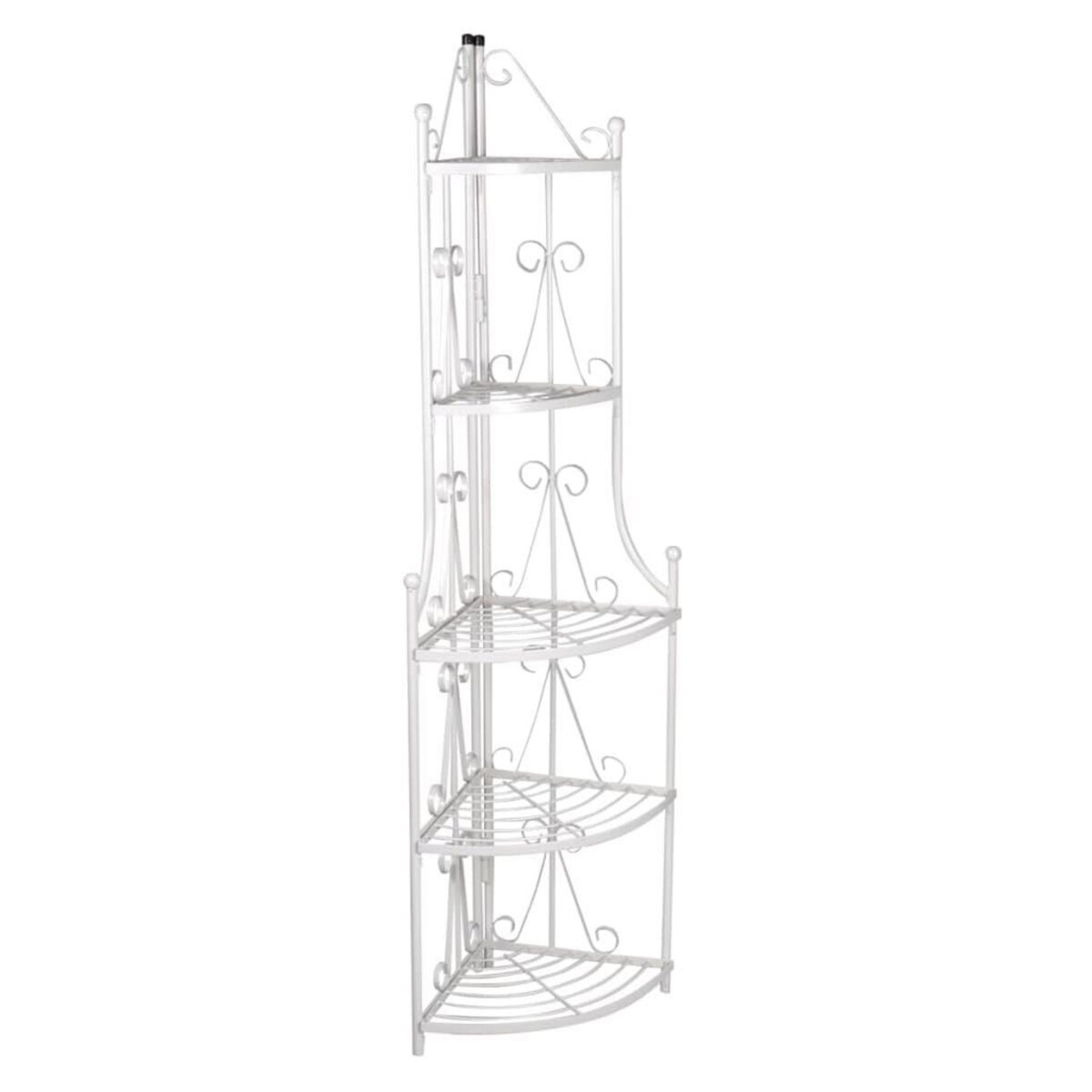 VIDAXL Etagere d'angle pour plantes en blanc