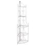 Voir la diapositive 2 : VIDAXL Etagere d'angle pour plantes en blanc