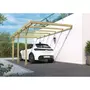 Forest Style Carport adossé toit plat - Bois traité autoclave - 15,8 m² - HENRI