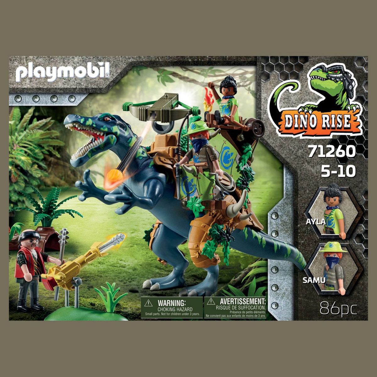 PLAYMOBIL 71260 Spinosaure et combattant 