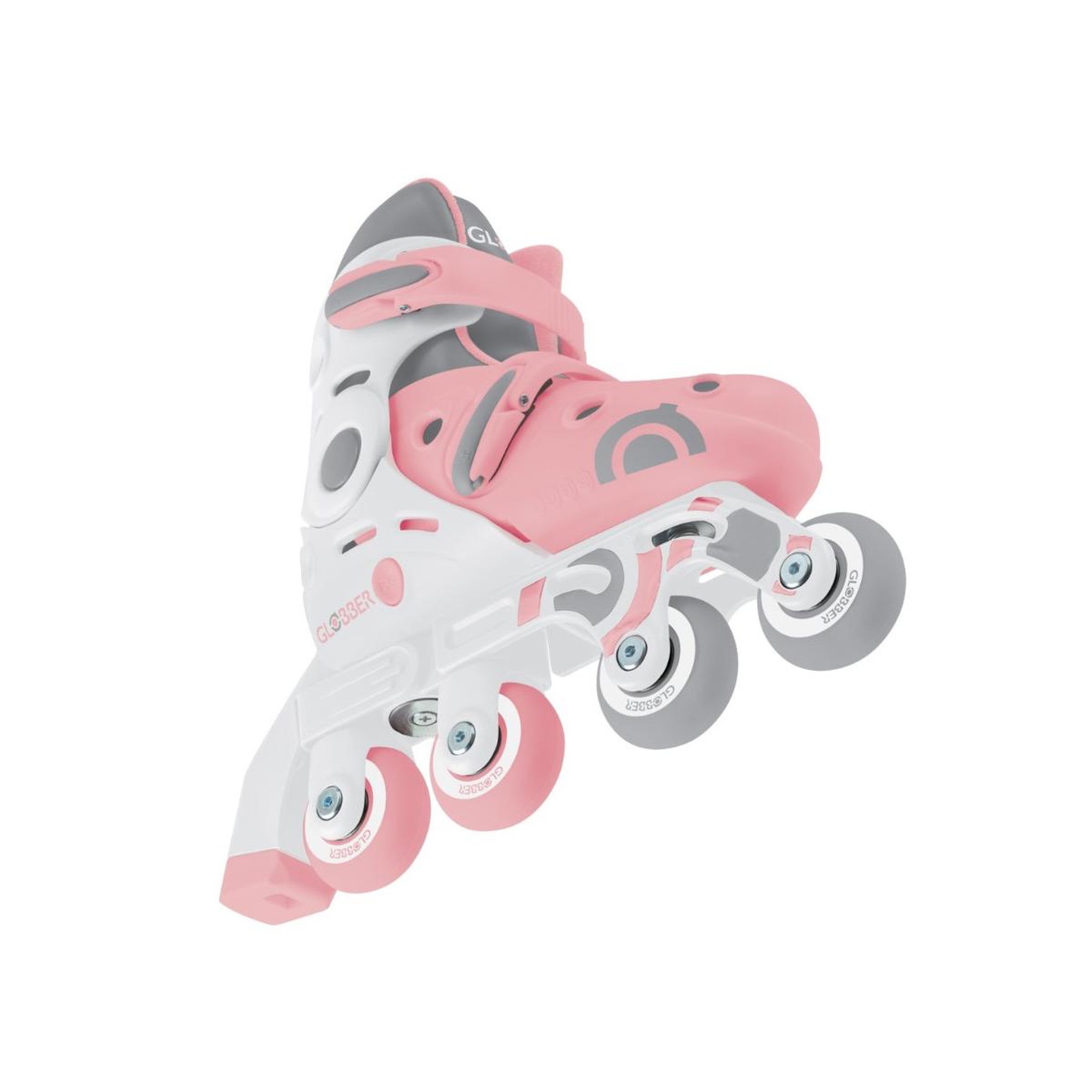 Voir la diapositive 3 : Globber Patins à Roulettes 2 en 1 - T. 30-33 - Rose Pastel
