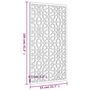 Voir la diapositive 6 : VIDAXL Decoration murale jardin 105x55cm acier corten design mauresque