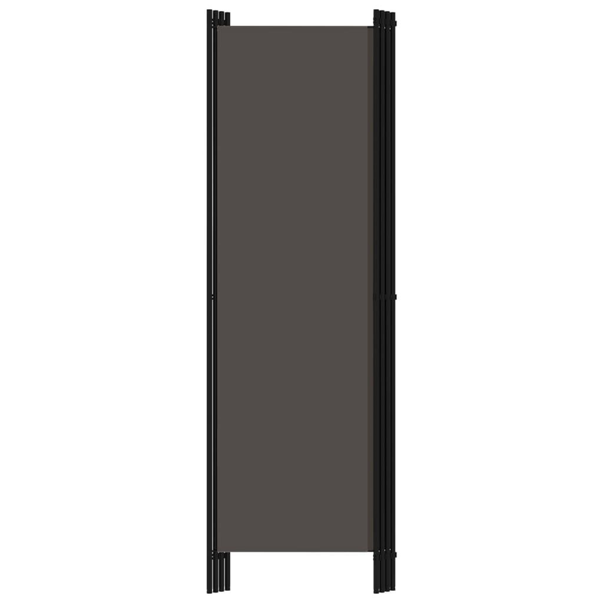 Voir la diapositive 4 : VIDAXL Cloison de separation 4 panneaux Anthracite 200x180 cm