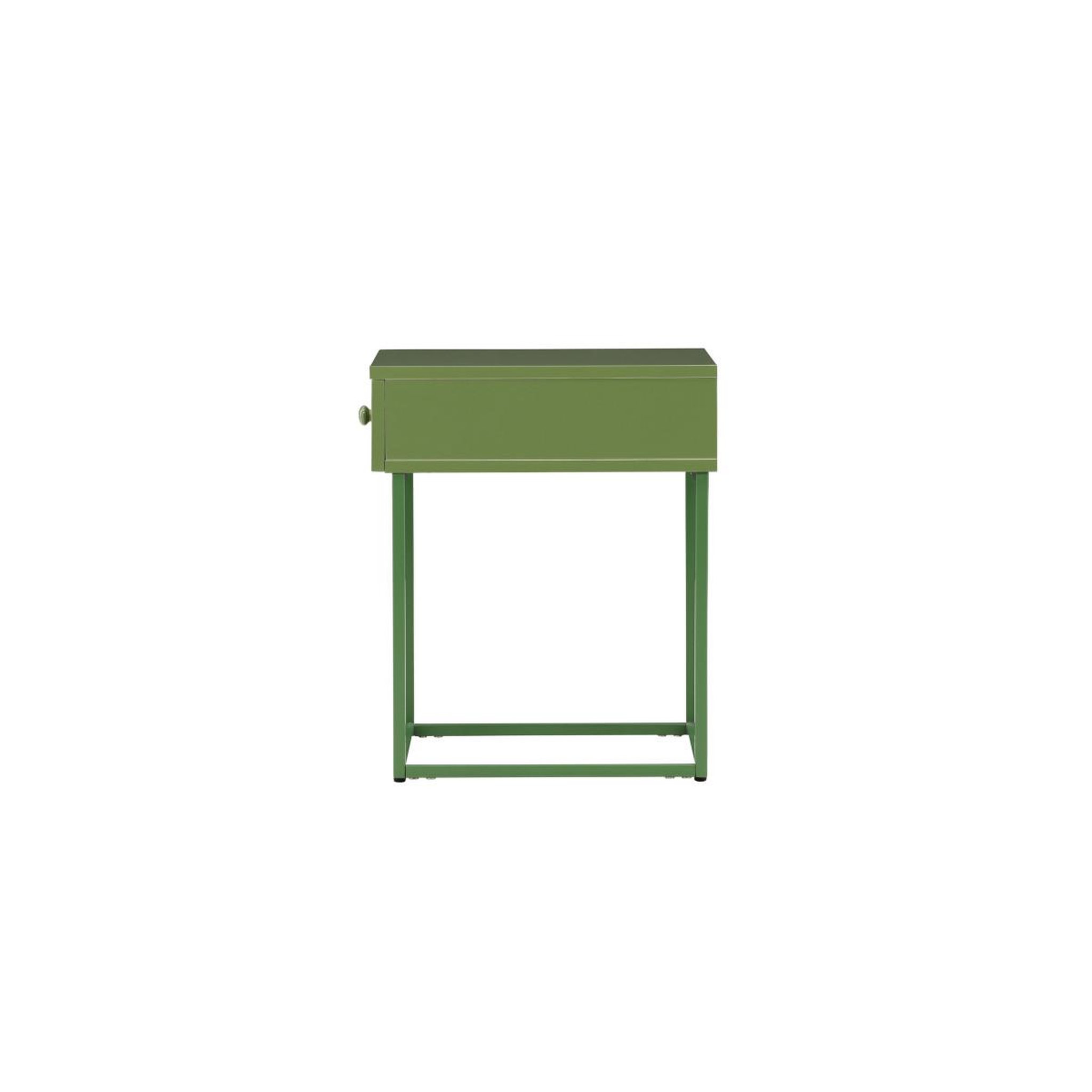 Voir la diapositive 6 : Paris Prix Table de Chevet 1 Tiroir  Bakal  50cm Vert