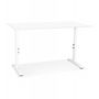 Voir la diapositive 2 : Paris Prix Bureau Hauteur Réglable  Mathew  160cm Blanc