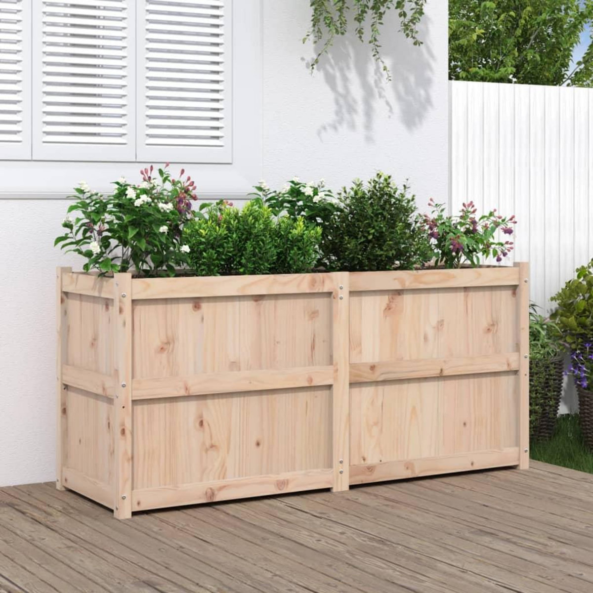 VIDAXL Jardiniere 150x50x70 cm bois de pin massif