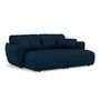 Voir la diapositive 2 : LISA DESIGN Thais - canapé droit 4 places avec double méridienne assise profonde en tissu texturé