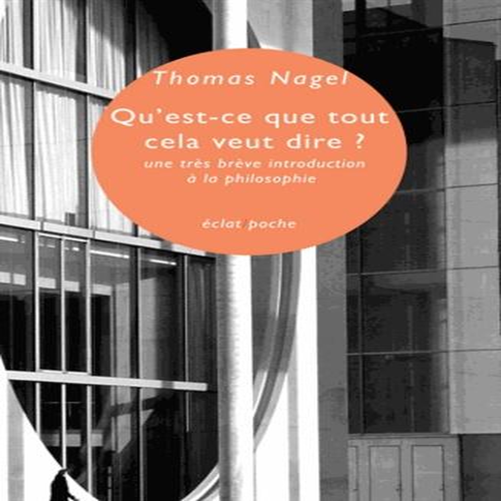 QU'EST-CE QUE TOUT CELA VEUT DIRE ? UNE TRES BREVE INTRODUCTION A LA PHILOSOPHIE, Nagel Thomas