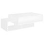 Voir la diapositive 2 : VIDAXL Table basse Blanc 105x55x32 cm Bois d'ingenierie