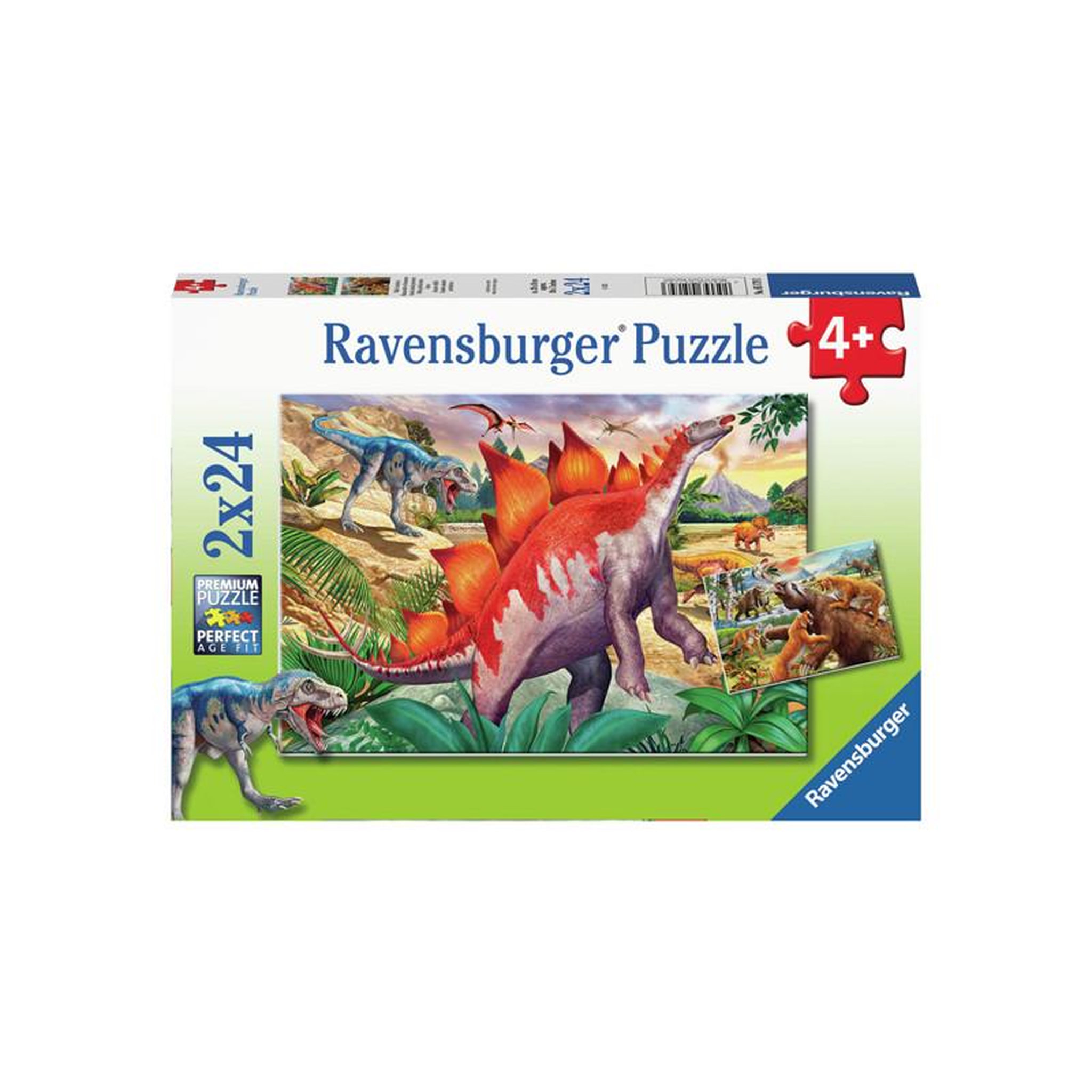 RAVENSBURGER Ravensburger - Jigsaw puzzle Wild Prehistoric Times, 2x24 pcs. 51793
