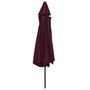 Voir la diapositive 4 : VIDAXL Parasol de jardin avec mat en metal 390 cm rouge bordeaux