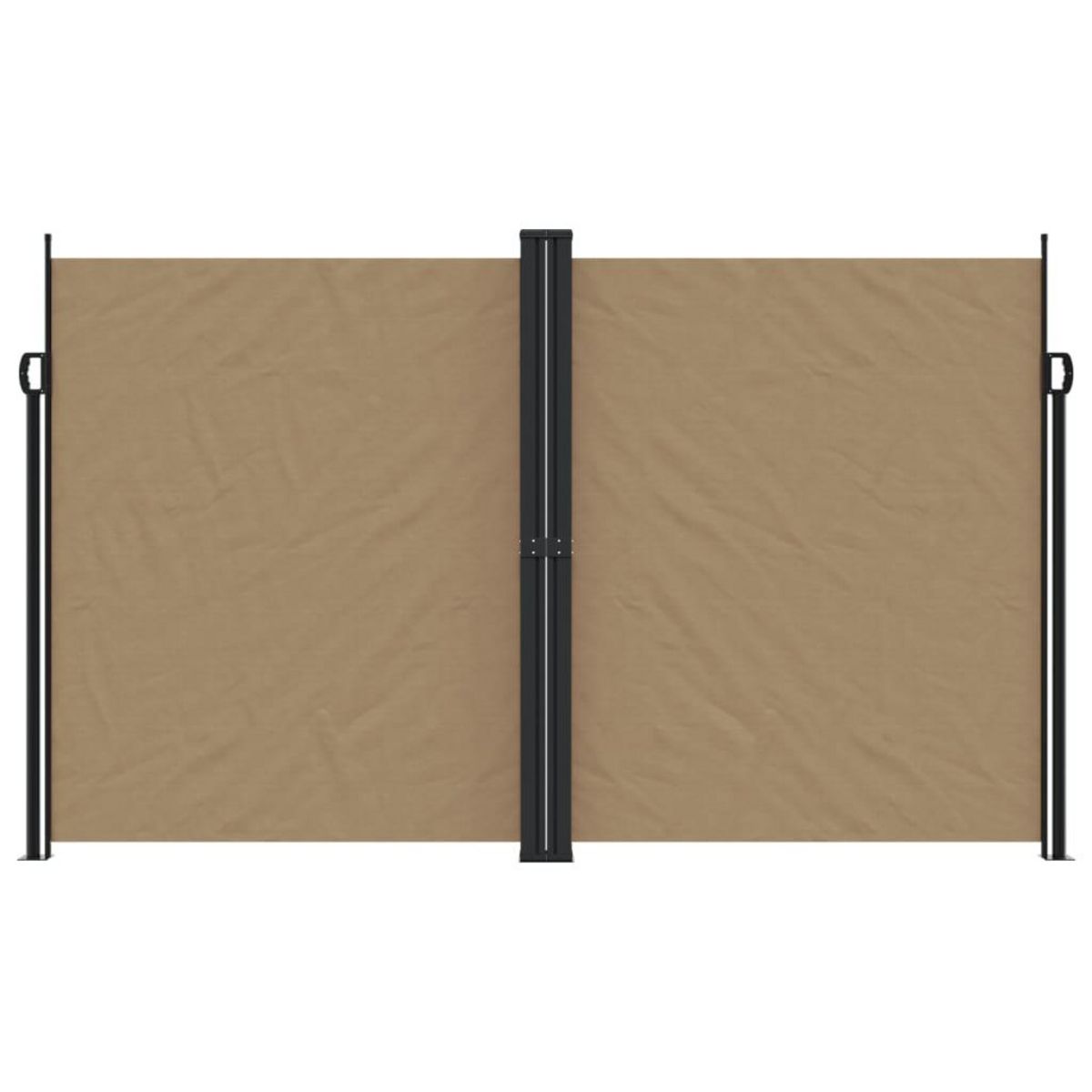 VIDAXL Auvent lateral retractable taupe 200x1200 cm