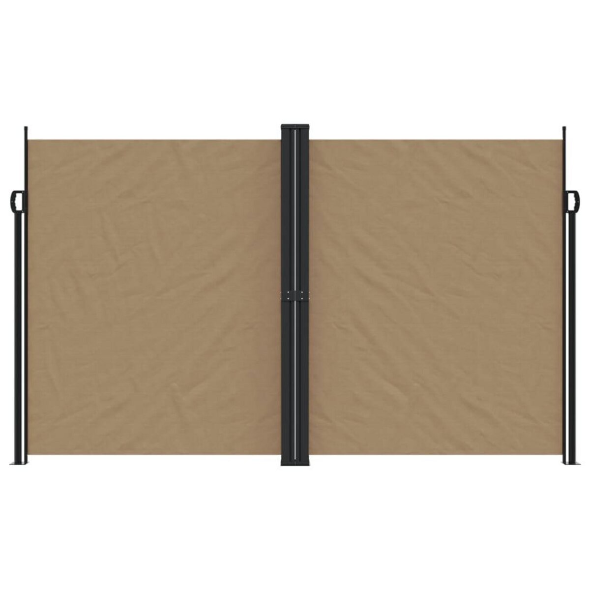 VIDAXL Auvent lateral retractable taupe 200x1200 cm