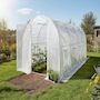 Voir la diapositive 2 : Habitat et Jardin Bâche pour serre tunnel de jardin  Mimosa  - 9 m² - 180g - Blanc