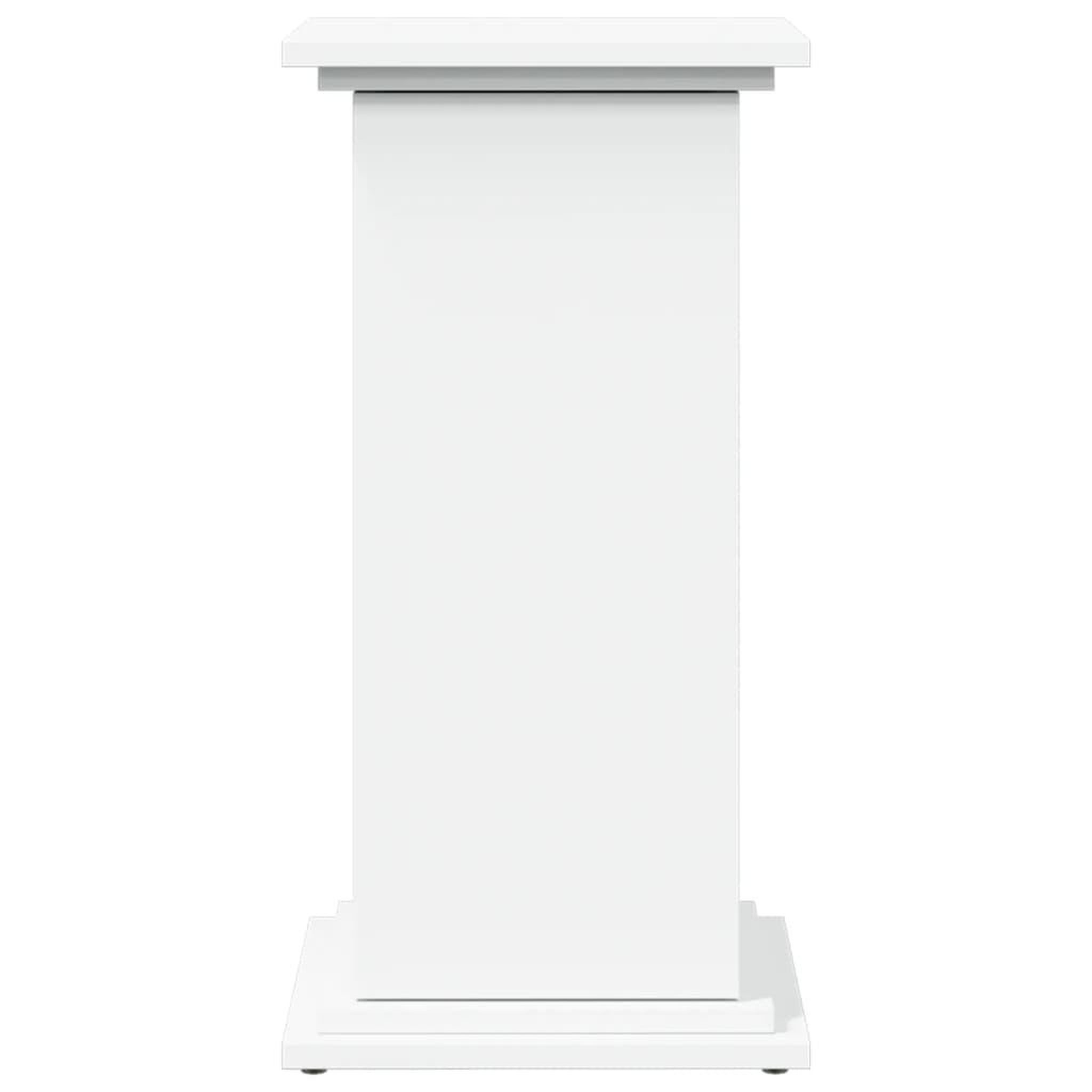 Voir la diapositive 5 : VIDAXL Piedestal avec rangement blanc 31x30x60 cm bois d'ingenierie