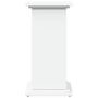 Voir la diapositive 5 : VIDAXL Piedestal avec rangement blanc 31x30x60 cm bois d'ingenierie