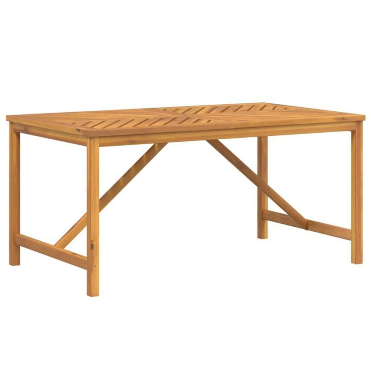 VIDAXL Table à manger de jardin 150x90x74 cm bois d acacia solide