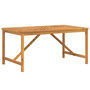 Voir la diapositive 2 : VIDAXL Table à manger de jardin 150x90x74 cm bois d acacia solide