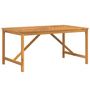 Voir la diapositive 2 : VIDAXL Table à manger de jardin 150x90x74 cm bois d acacia solide
