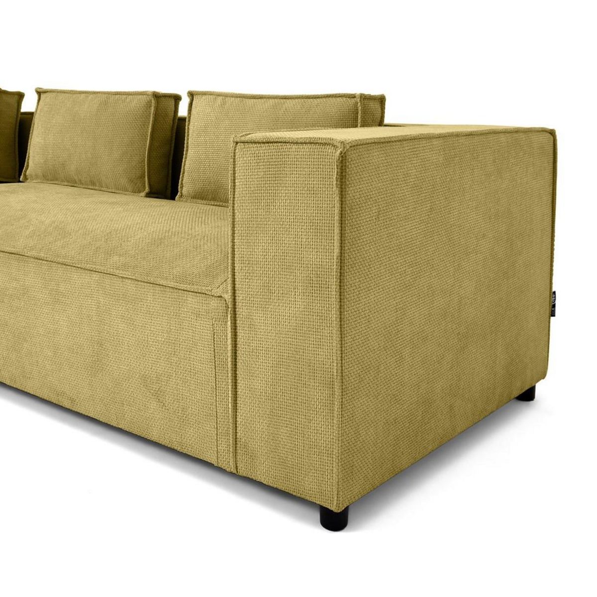 LISA DESIGN Stella - canapé d'angle gauche - 4 places - en tissu texturé