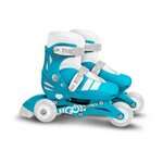 STAMP Patins en ligne 2-en-1 - STAMP - SKIDS CONTROL - 3 roues - Taille 27-30 - Mixte