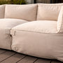 Voir la diapositive 6 : CONCEPT USINE Salon de jardin modulable 4 places beige en tissu déperlant PRAIANO