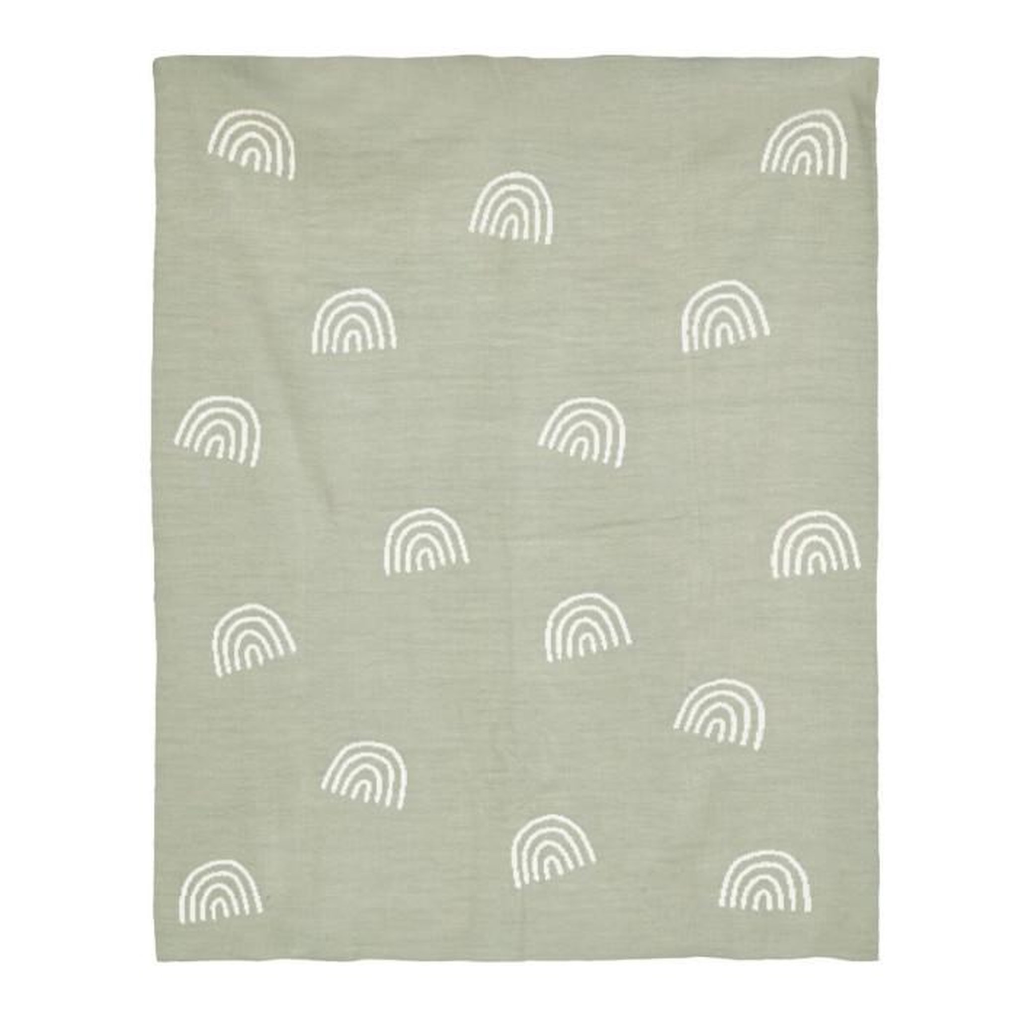 Voir la diapositive 1 : Atmosphera Kids Couverture pour Bébé  Trico  100X80cm Vert