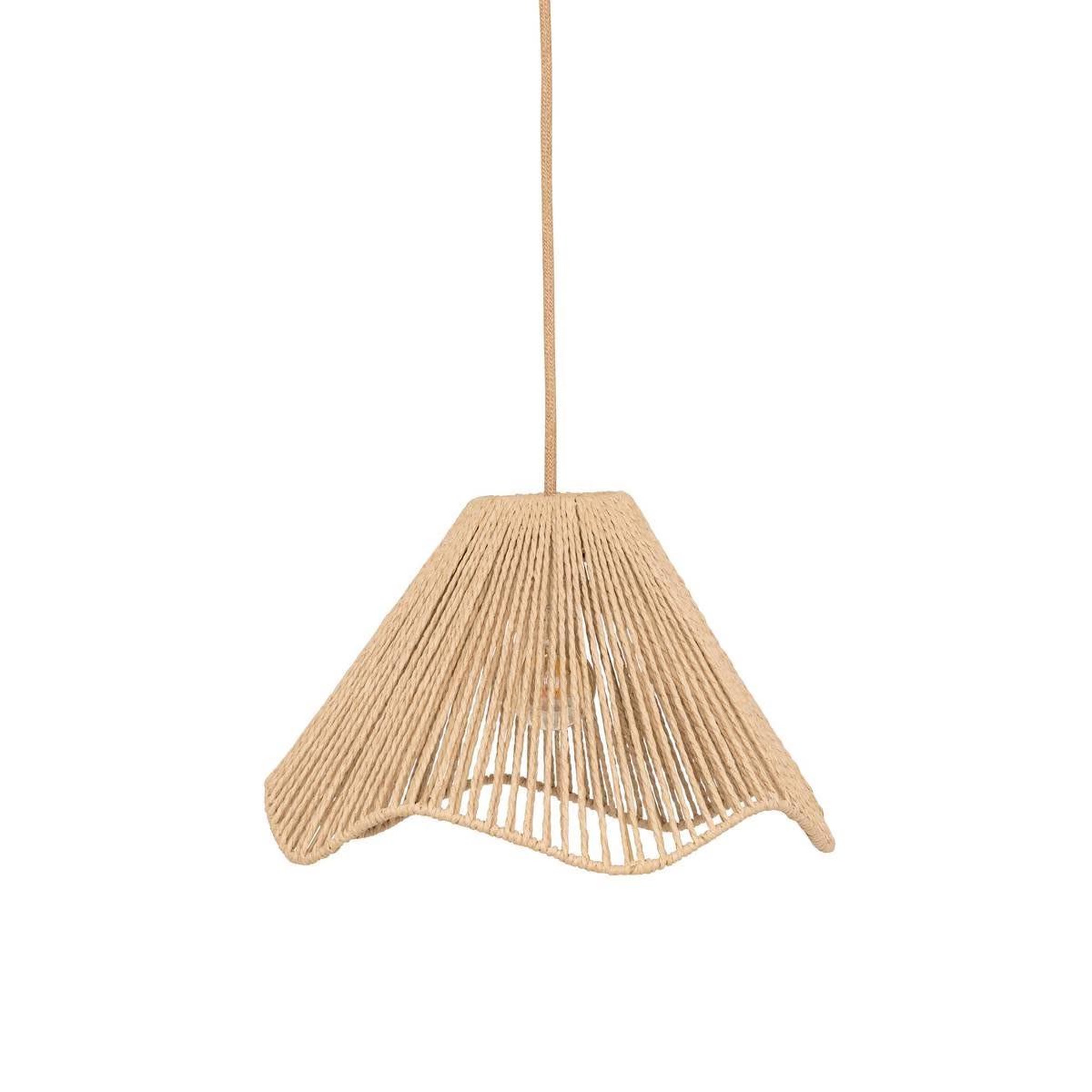 Voir la diapositive 2 : ATMOSPHERA Abat-jour suspension corde  vito  37cm naturel