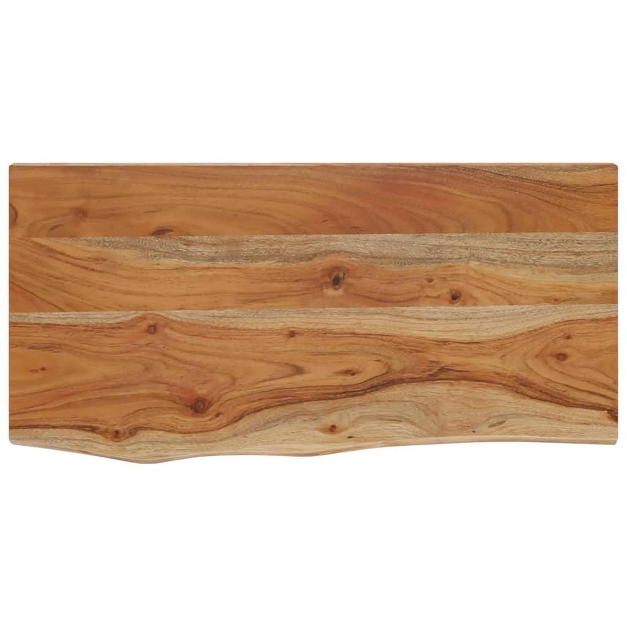 Voir la diapositive 2 : VIDAXL Etagere murale rectangulaire massif acacia bordure assortie