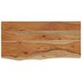 Voir la diapositive 2 : VIDAXL Etagere murale rectangulaire massif acacia bordure assortie