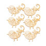 Voir la diapositive 1 : Paris Prix Lot de 8 Embellisseurs en Bois  Oiseaux  16cm Naturel