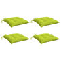 Voir la diapositive 3 : VIDAXL Coussins de chaise lot de 4 vert brillant 40x40x7 cm