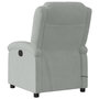 Voir la diapositive 5 : VIDAXL Fauteuil inclinable electrique de massage gris clair velours