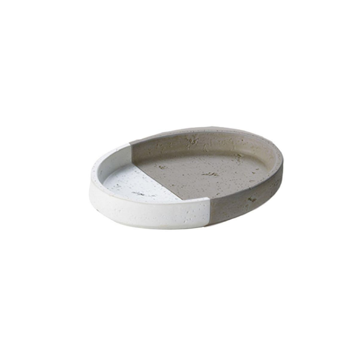 GUY LEVASSEUR Set salle de bain bicolore 3 pièces céramique taupe