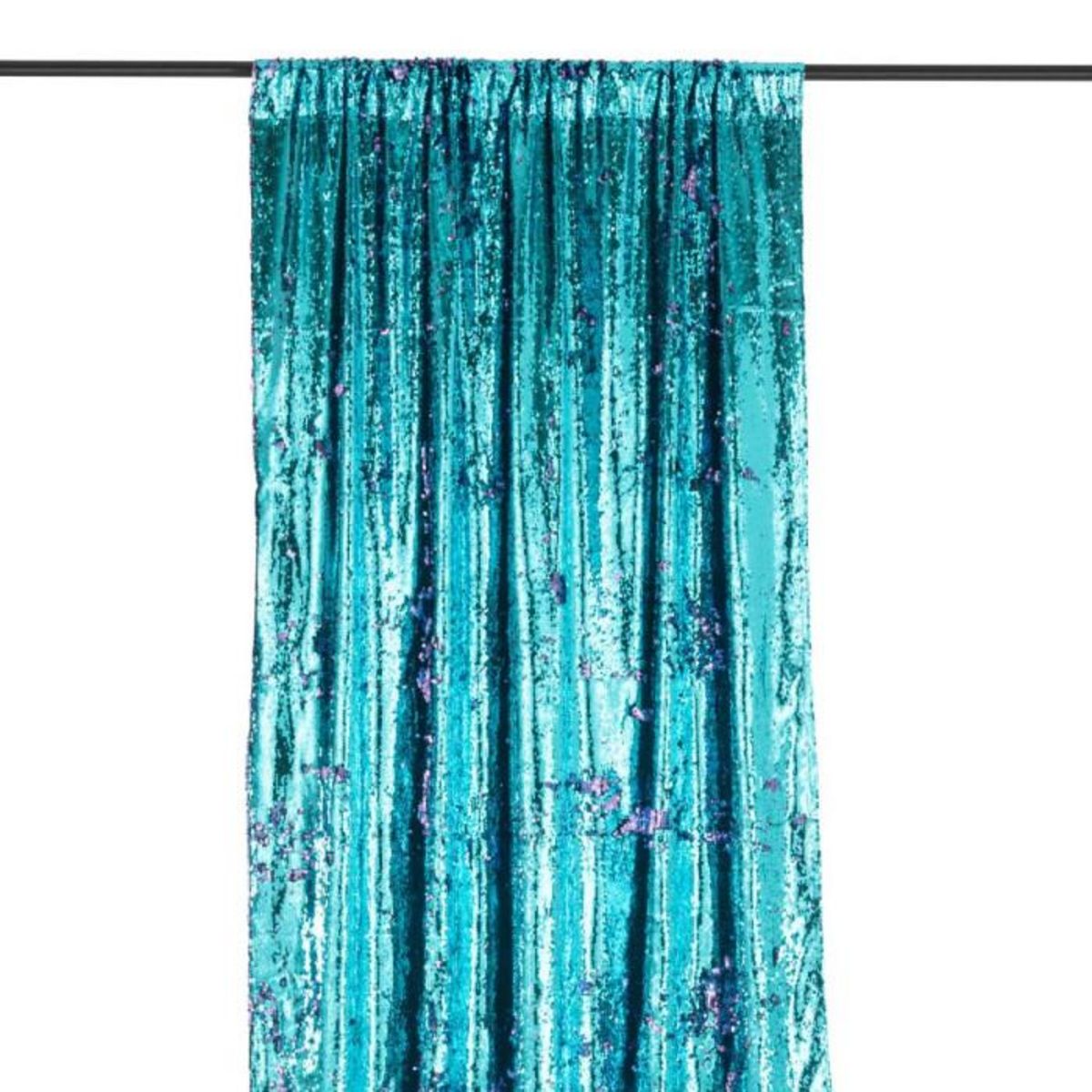 Paris Prix Rideau à Passants  Sequin  125x250cm Bleu & Mauve