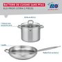 Voir la diapositive 2 : 666 Barcelona Ensemble de 1 Poêle de cuisson 32 cm et 1 faitout 26 cm Elo Profi Citrin