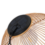 Voir la diapositive 3 : ID MARKET Lampe solaire extérieure SYDNEY suspension en métal effet rotin
