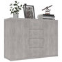 Voir la diapositive 3 : VIDAXL Buffet Gris beton 88x30x65 cm Bois d'ingenierie