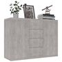 Voir la diapositive 3 : VIDAXL Buffet Gris beton 88x30x65 cm Bois d'ingenierie