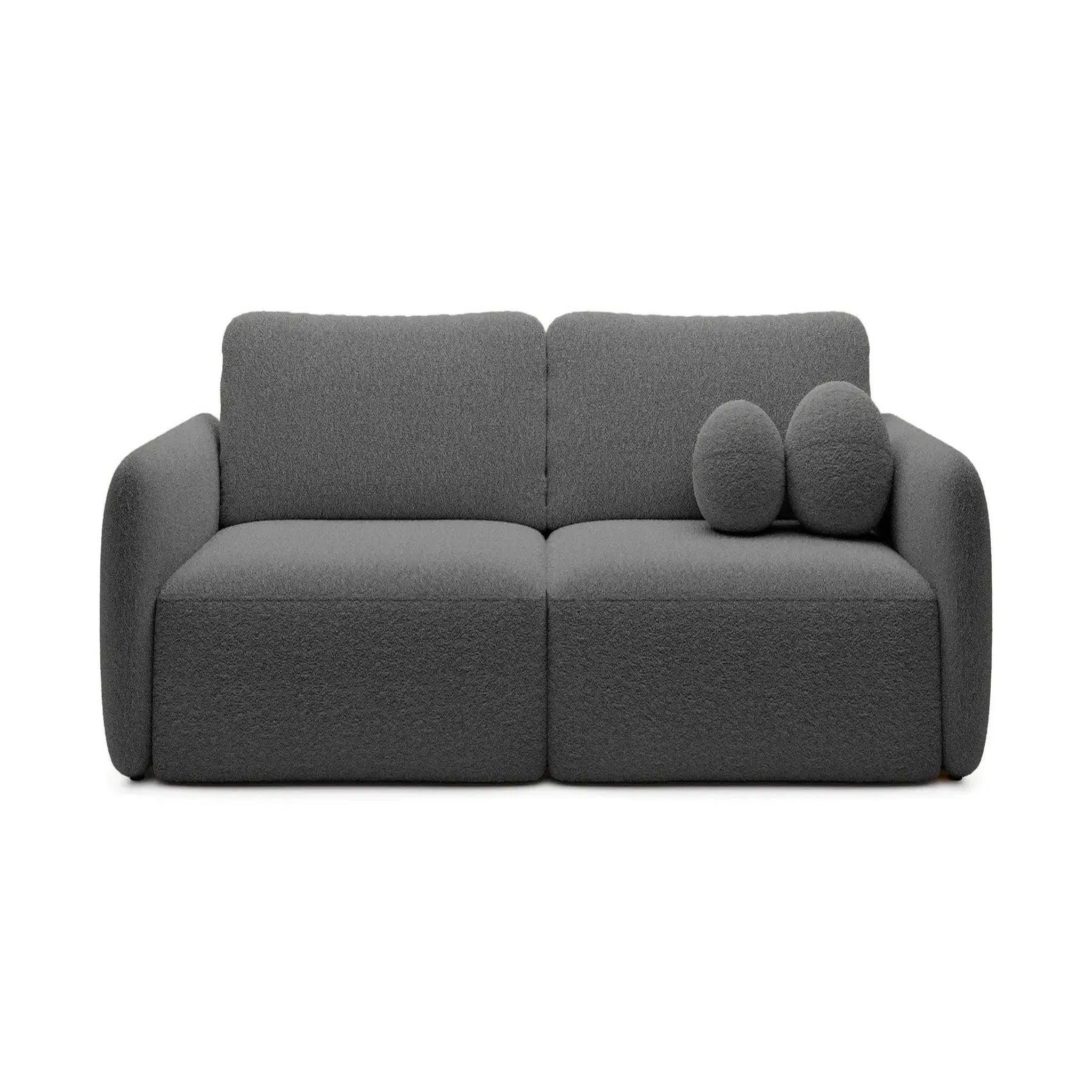 Voir la diapositive 1 : CASANOVA PARIS Gigi - canapé droit convertible tissu bouclette
