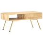 Voir la diapositive 1 : VIDAXL Table basse 95x50x42 cm bois de manguier massif