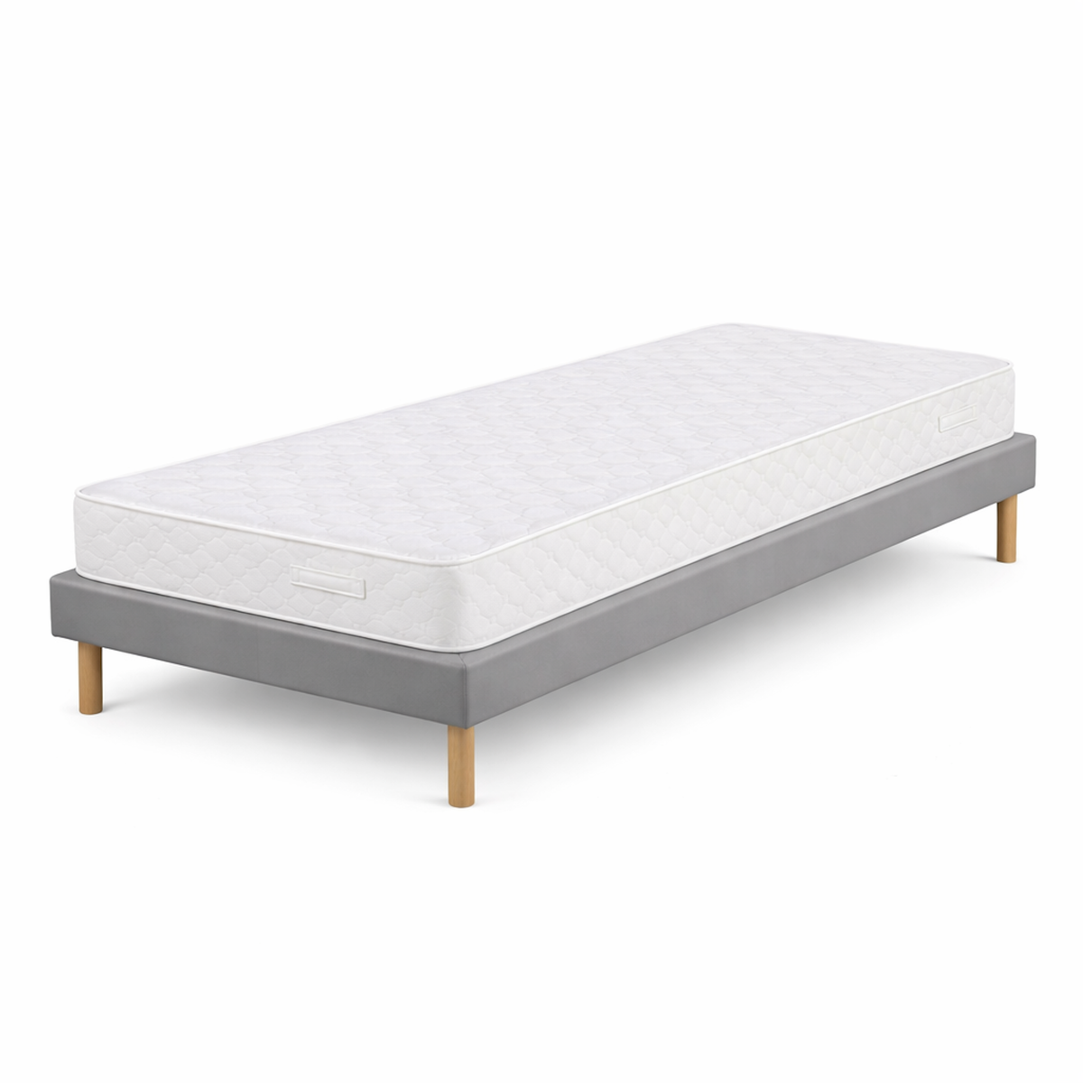 KING OF DREAMS Ensemble Sommier Tapissier et Matelas Soutien Très Ferme Haute