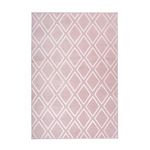 Paris Prix Tapis Imprimé Losange Fait Main  Monroe III  Rose. Coloris disponibles : Rose