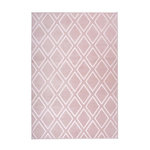 Paris Prix Tapis Imprimé Losange Fait Main  Monroe III  Rose. Coloris disponibles : Rose