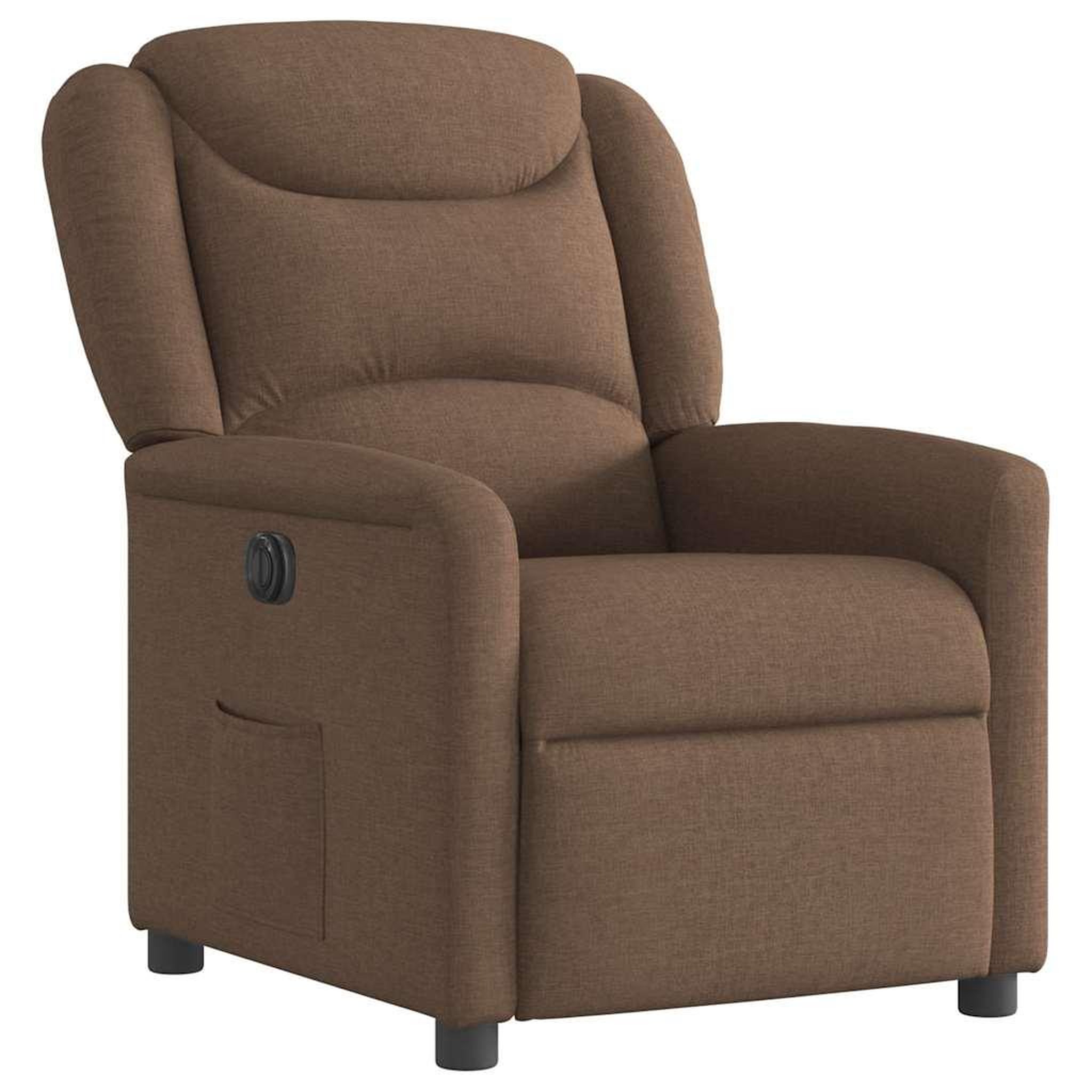 Voir la diapositive 4 : VIDAXL Fauteuil inclinable electrique Marron Tissu