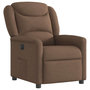 Voir la diapositive 4 : VIDAXL Fauteuil inclinable electrique Marron Tissu