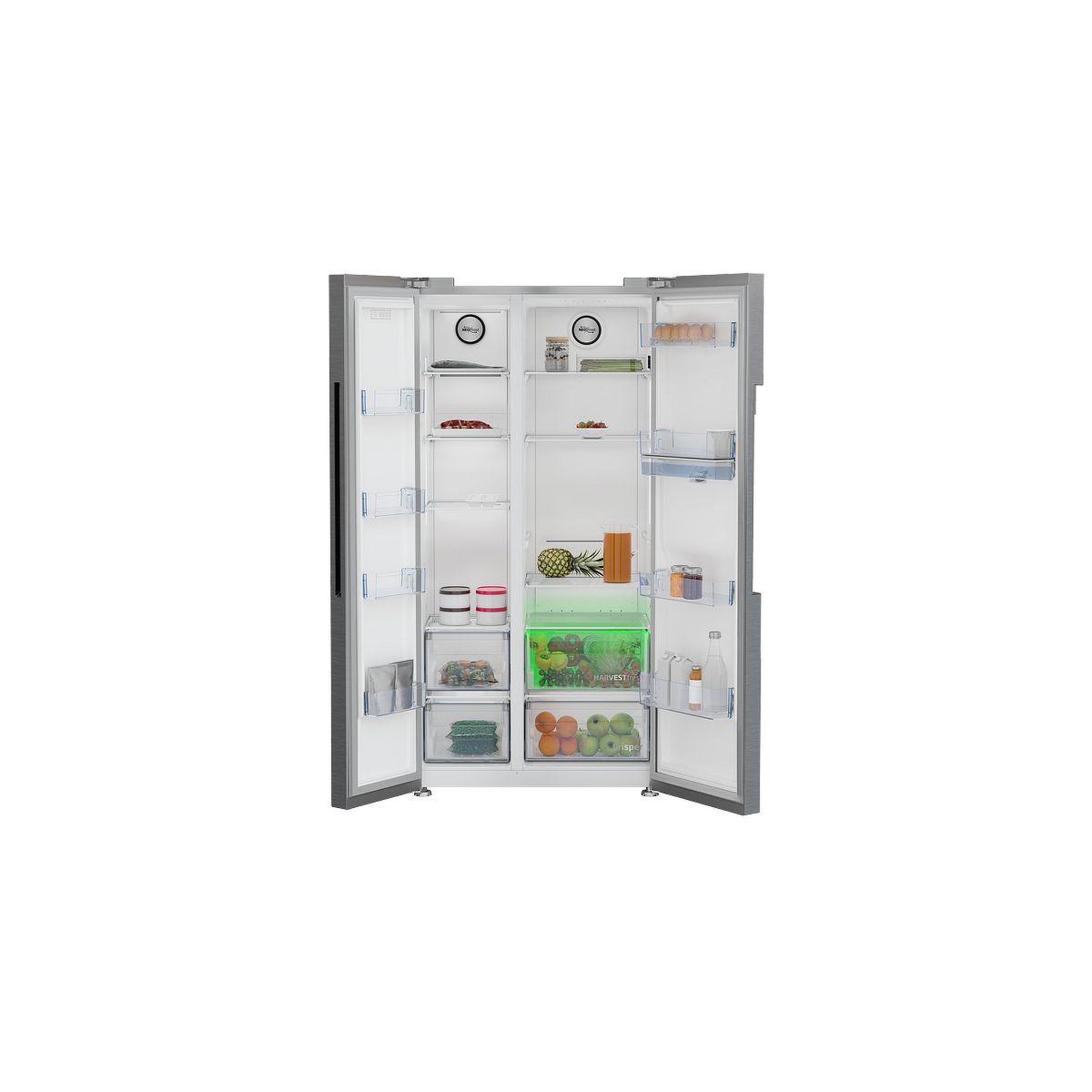 Voir la diapositive 3 : Beko Réfrigérateur Américain GN163240XBN