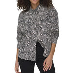 JACQUELINE DE YONG Chemise Zèbre /Blanc Femme JDY Ray. Coloris disponibles : Noir