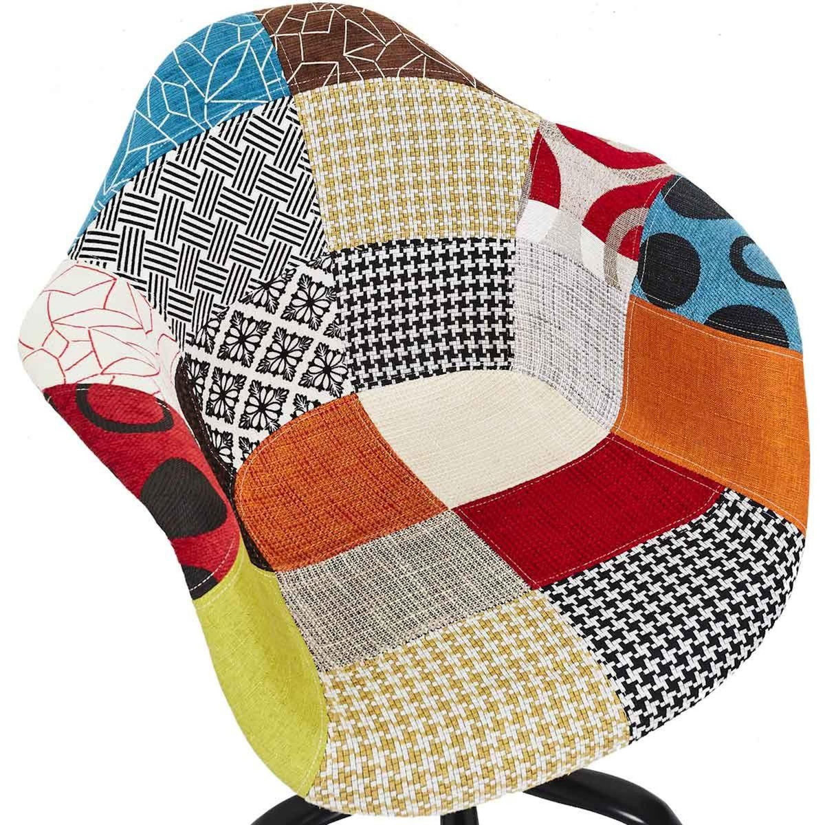 Paris Prix Fauteuil de Bureau  Patchwork  86cm Multicolore
