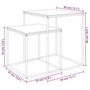 Voir la diapositive 6 : VIDAXL Ensemble de table basse 2 pcs bois d'ingenierie et metal
